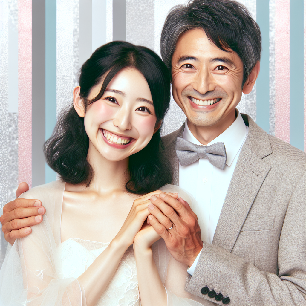 結婚25年を迎えた夫婦の写真